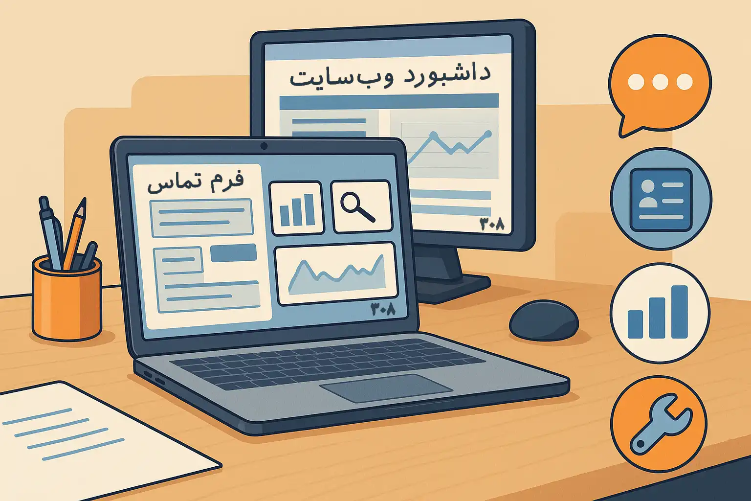 ابزارهای داخلی طراحی سایت حرفه ای ۳۰۸
