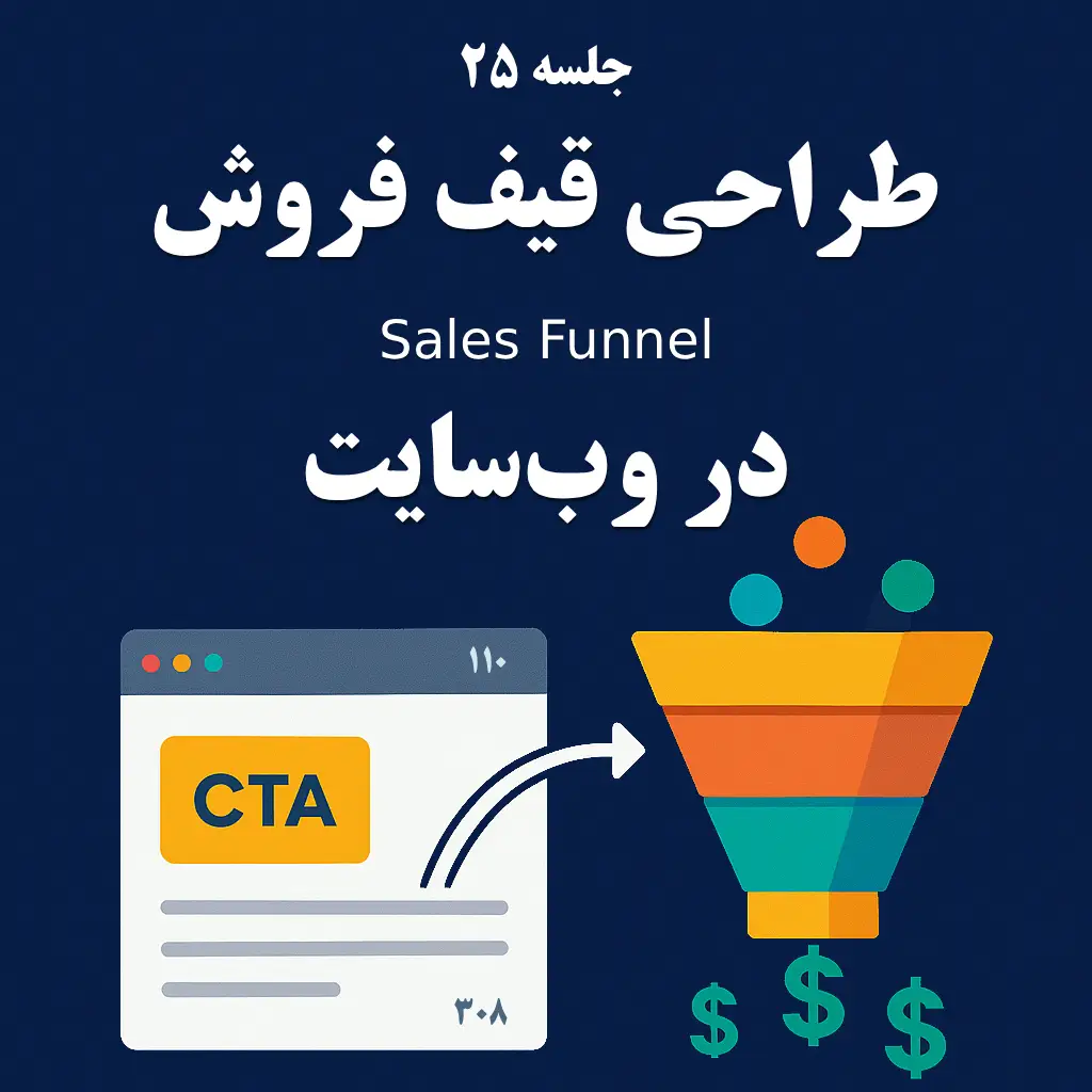 جلسه ۲۵: طراحی قیف فروش (Sales Funnel) در وبسایت